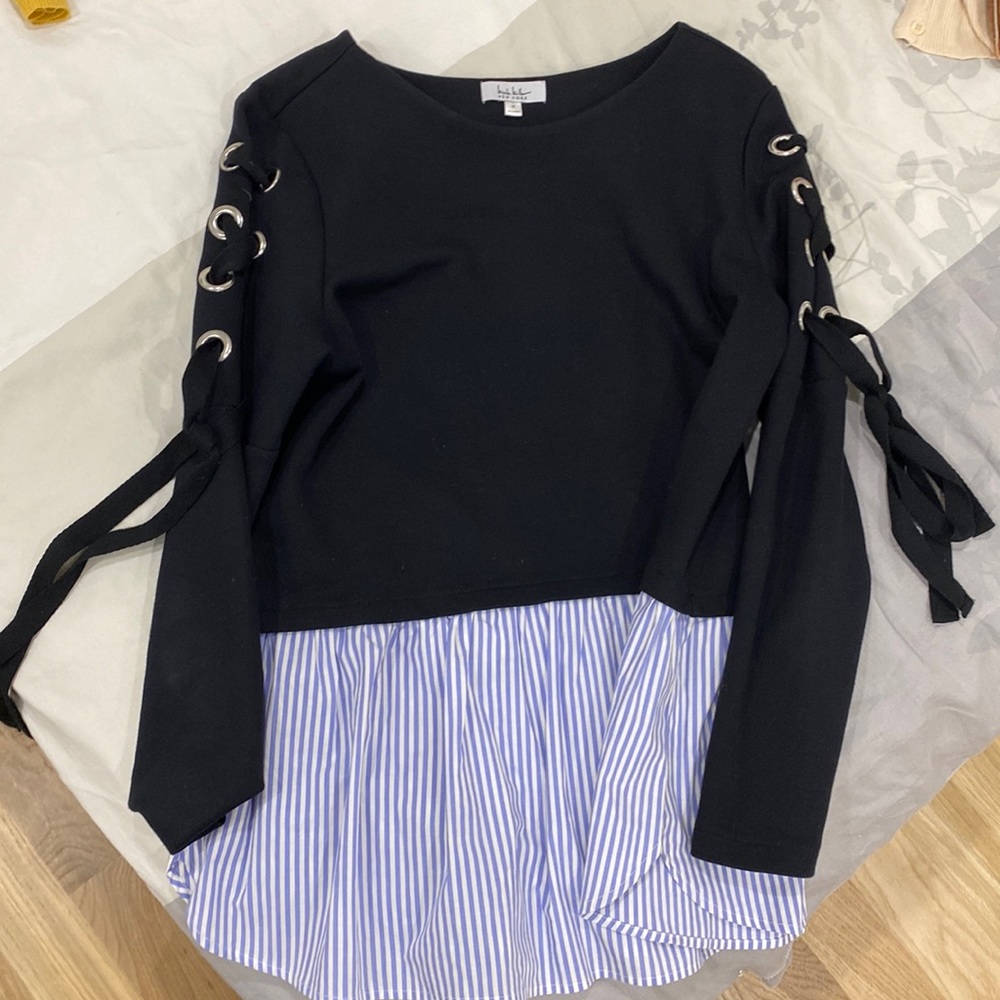 Nicole miller multi media top